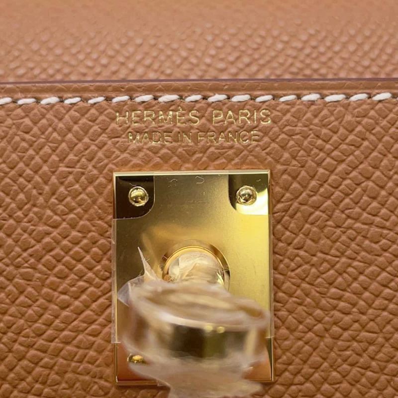 エルメス ハンドバッグ ミニケリードゥ 外縫い ゴールド/ゴールド金具 エプソン W刻印 2wayショルダー