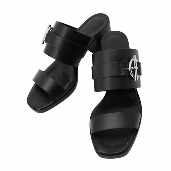 エルメス サンダル キュート 60 レディースサイズ36 HERMES 靴 黒