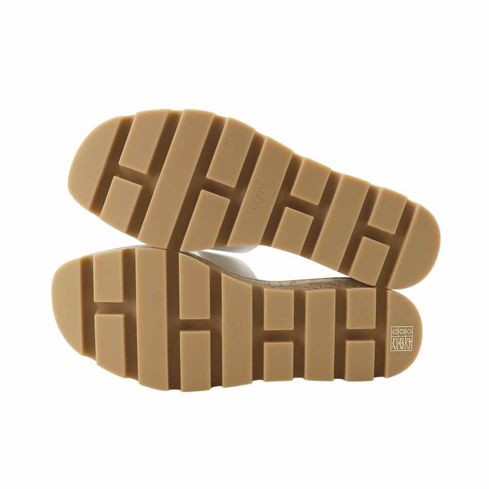 エルメス サンダル エズ 30 Eze レザー レディースサイズ36 HERMES 靴 白