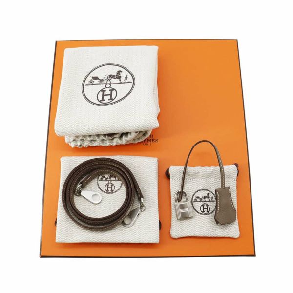 エルメス ハンドバッグ ケリー25 内縫い エトゥープ/シルバー金具 トゴ K刻印 2wayショルダー