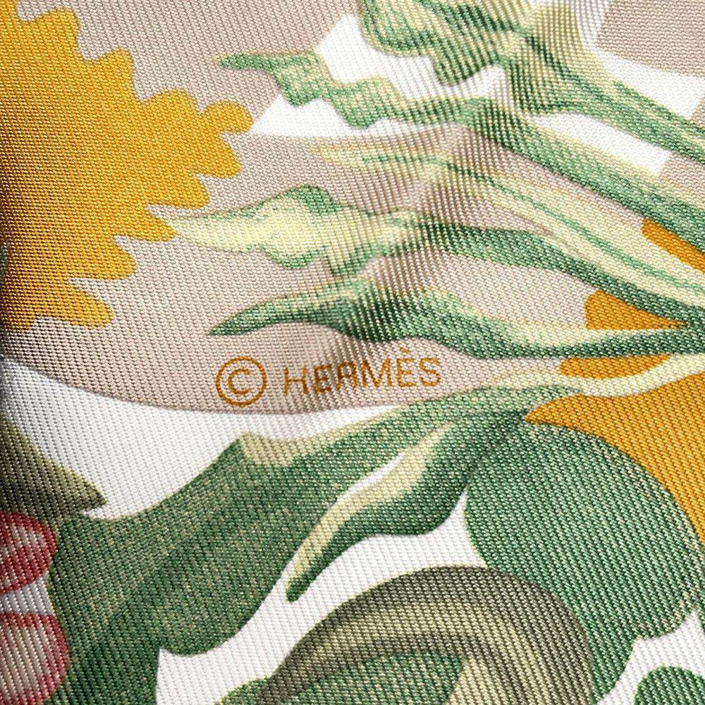 エルメス スカーフ カレ90 Un 草上のカレ Carre sur l'Herbe HERMES シルク 2025春夏