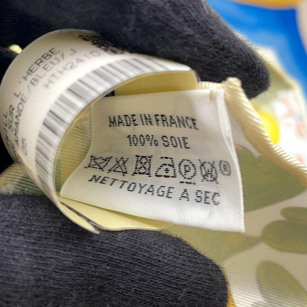 エルメス スカーフ カレ90 Un 草上のカレ Carre sur l'Herbe HERMES シルク 2025春夏