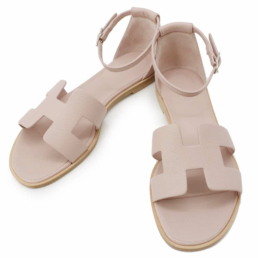 エルメス サンダル サントリーニ フラットサンダル エプソン レディースサイズ37 1/2 HERMES 靴