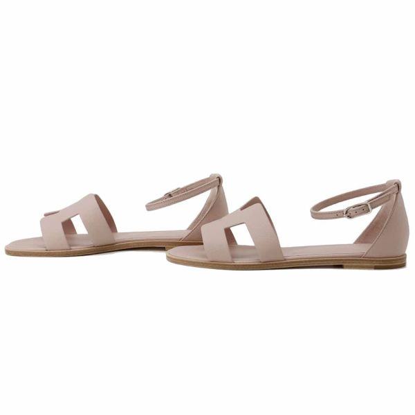 エルメス サンダル サントリーニ フラットサンダル エプソン レディースサイズ37 1/2 HERMES 靴