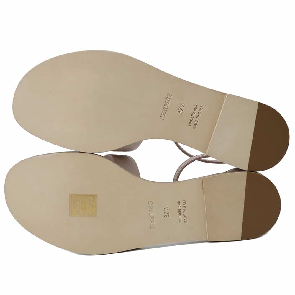 エルメス サンダル サントリーニ フラットサンダル エプソン レディースサイズ37 1/2 HERMES 靴