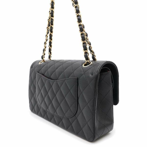 シャネル チェーンショルダーバッグ マトラッセ25 ココマーク キャビアスキン ダブルチェーン A01112 CHANEL 黒