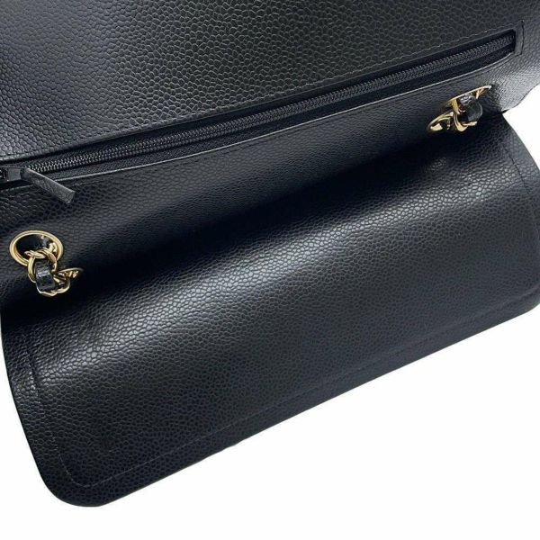 シャネル チェーンショルダーバッグ マトラッセ25 ココマーク キャビアスキン ダブルチェーン A01112 CHANEL 黒