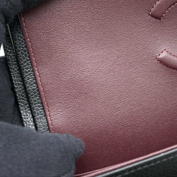 シャネル チェーンショルダーバッグ マトラッセ25 ココマーク キャビアスキン ダブルチェーン A01112 CHANEL 黒