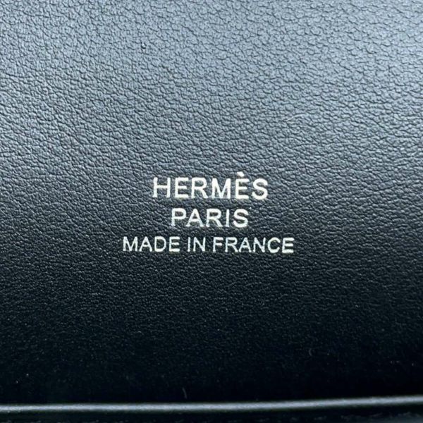 エルメス ハンドバッグ ポシェットケリー ブラック/シルバー金具 スイフト K刻印 HERMES バッグ 黒