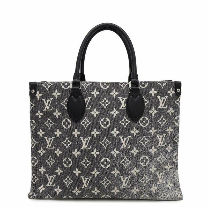 ルイヴィトン トートバッグ モノグラム・ジャカード デニム オンザゴーMM M46448 LOUIS VUITTON