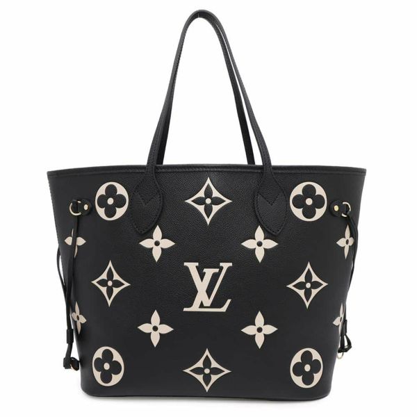 ルイヴィトン トートバッグ モノグラム・アンプラント ネヴァーフルMM M58907 黒 ブラック バイカラー