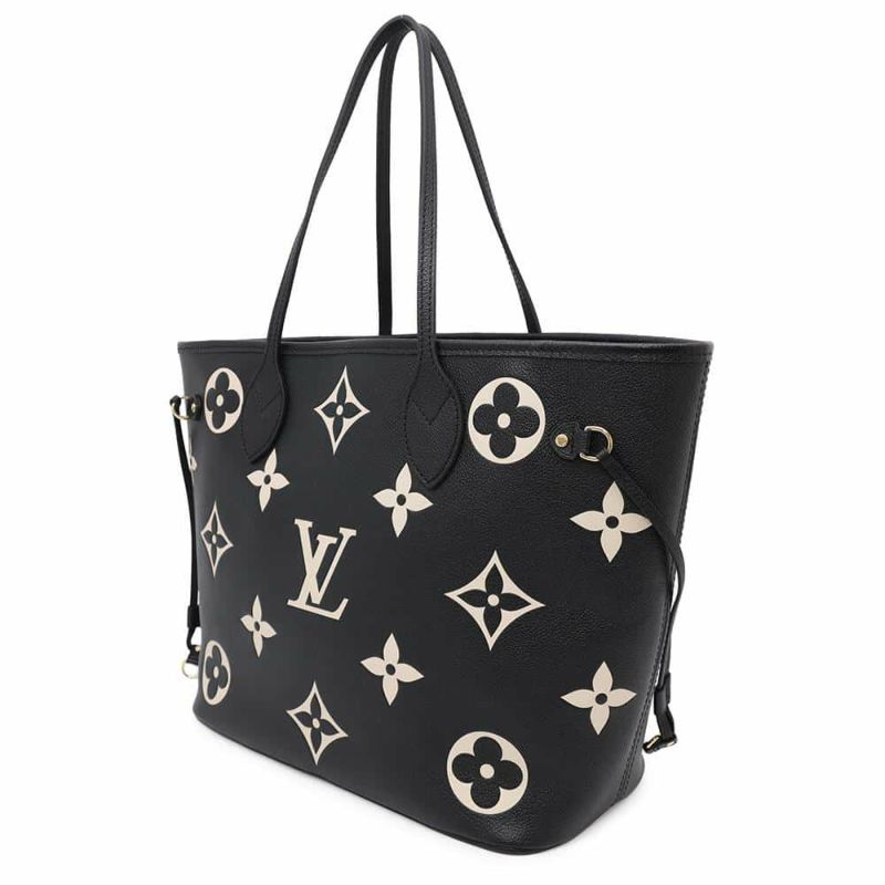 ルイヴィトン トートバッグ モノグラム・アンプラント ネヴァーフルMM M58907 黒 ブラック バイカラー