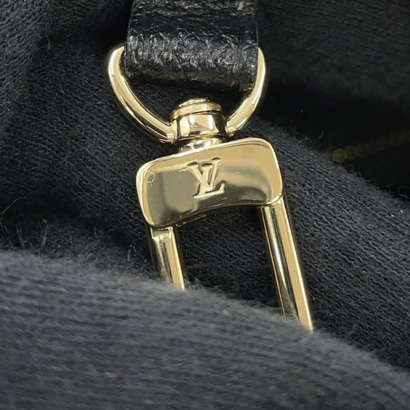 ルイヴィトン トートバッグ モノグラム・アンプラント ネヴァーフルMM M58907 黒 ブラック バイカラー