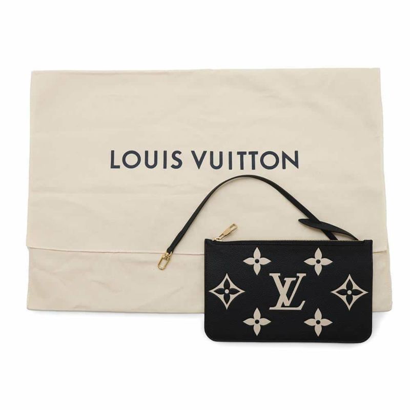 ルイヴィトン トートバッグ モノグラム・アンプラント ネヴァーフルMM M58907 黒 ブラック バイカラー