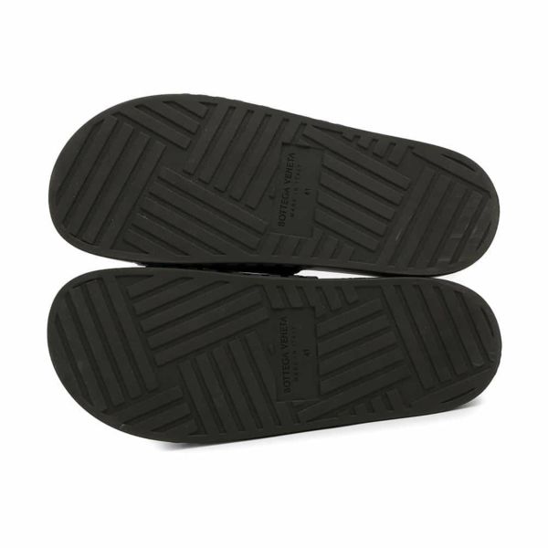 ボッテガヴェネタ サンダル スライド ラバー メンズサイズ41 690105 BOTTEGA VENETA 靴 黒