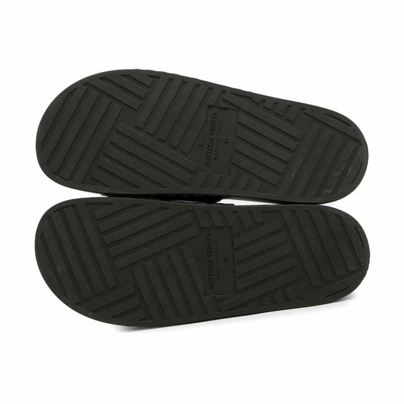 ボッテガヴェネタ サンダル スライド ラバー メンズサイズ41 690105 BOTTEGA VENETA 靴 黒