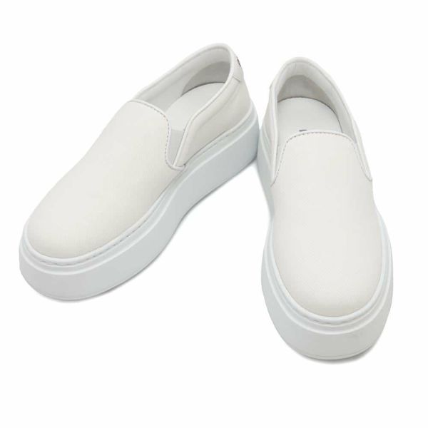 ミュウミュウ スニーカー スリッポン レディースサイズ37 5S152E Miu Miu 白