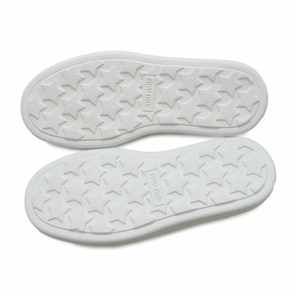 ミュウミュウ スニーカー スリッポン レディースサイズ37 5S152E Miu Miu 白