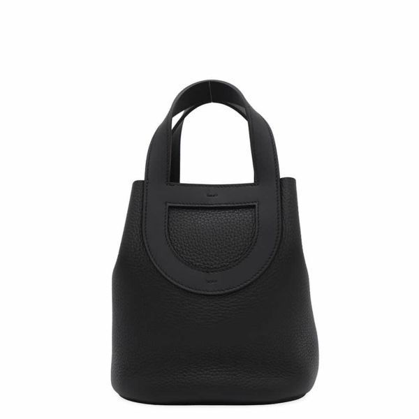 エルメス トートバッグ インザループ 18 ブラック/ゴールド金具 トリヨンクレマンス/スイフト W刻印 黒