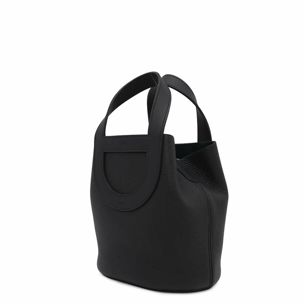 エルメス トートバッグ インザループ 18 ブラック/ゴールド金具 トリヨンクレマンス/スイフト W刻印 黒