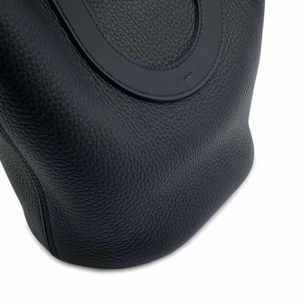 エルメス トートバッグ インザループ 18 ブラック/ゴールド金具 トリヨンクレマンス/スイフト W刻印 黒