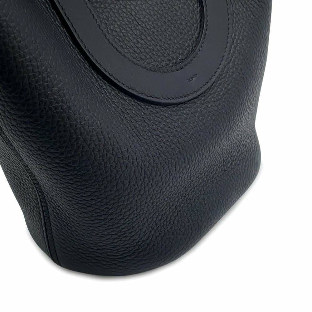 エルメス トートバッグ インザループ 18 ブラック/ゴールド金具 トリヨンクレマンス/スイフト W刻印 黒