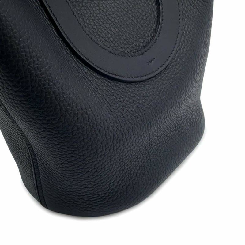 エルメス トートバッグ インザループ 18 ブラック/ゴールド金具 トリヨンクレマンス/スイフト W刻印 黒