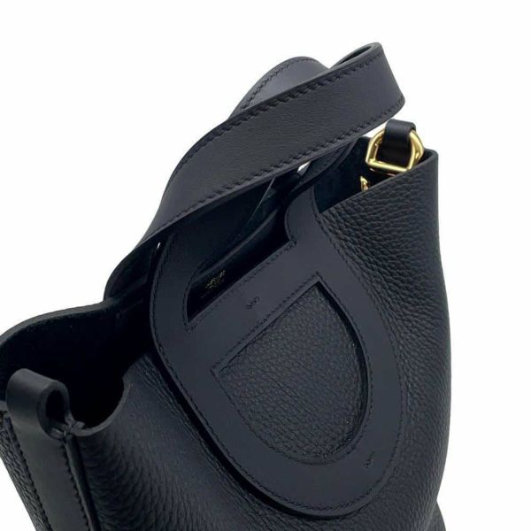エルメス トートバッグ インザループ 18 ブラック/ゴールド金具 トリヨンクレマンス/スイフト W刻印 黒