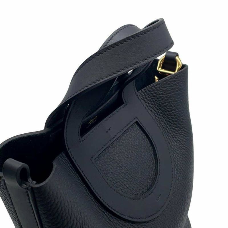 エルメス トートバッグ インザループ 18 ブラック/ゴールド金具 トリヨンクレマンス/スイフト W刻印 黒