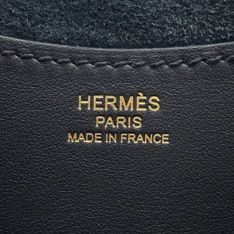 エルメス トートバッグ インザループ 18 ブラック/ゴールド金具 トリヨンクレマンス/スイフト W刻印 黒