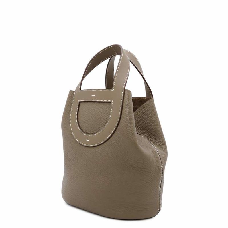 エルメス ハンドバッグ インザループ 23 エトゥープ/ゴールド金具 トリヨンクレマンス/スイフト W刻印