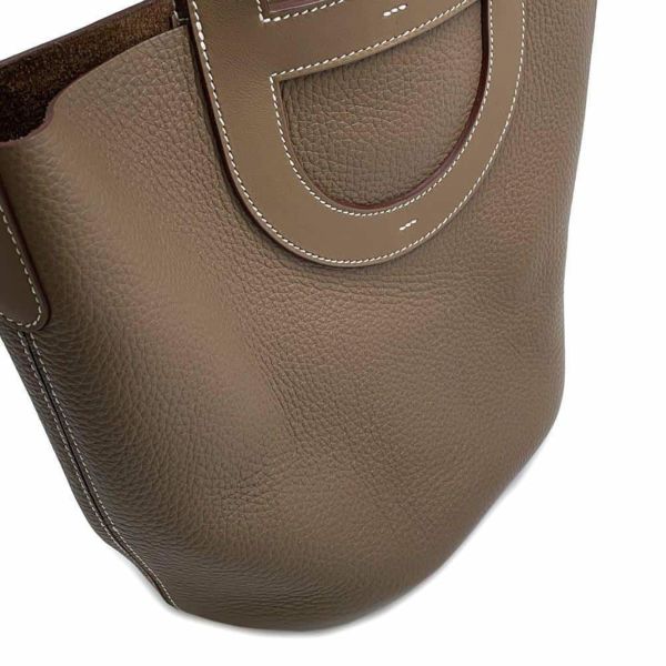 エルメス ハンドバッグ インザループ 23 エトゥープ/ゴールド