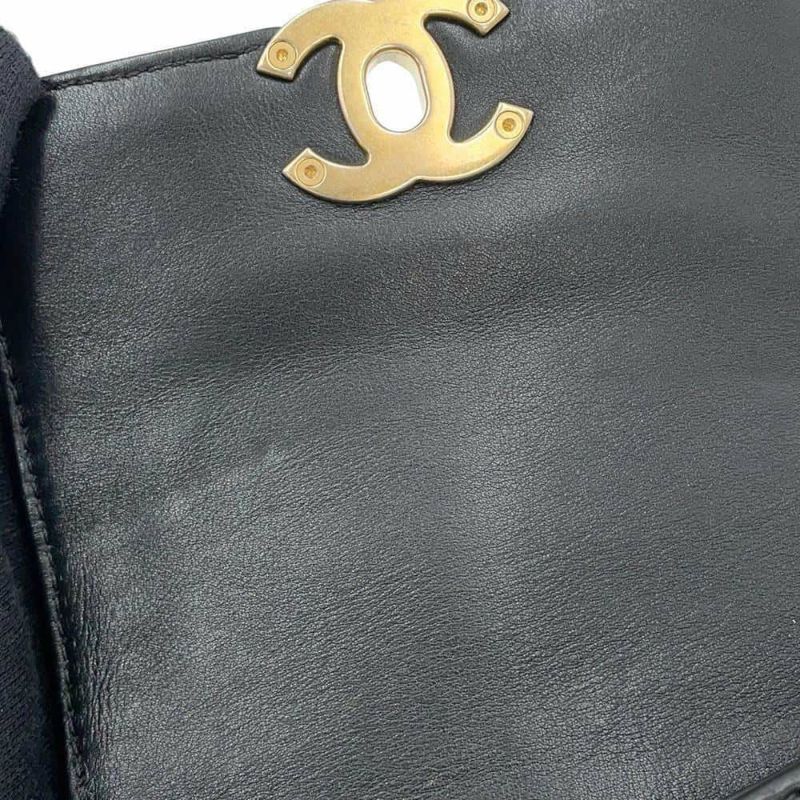 シャネル チェーンショルダーバッグ マトラッセ ココマーク フラップ カーフレザー AS2833 CHANEL 黒