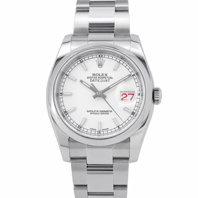 ロレックス デイトジャスト36 ランダムシリアル ルーレット 116200 ROLEX 腕時計 白文字盤