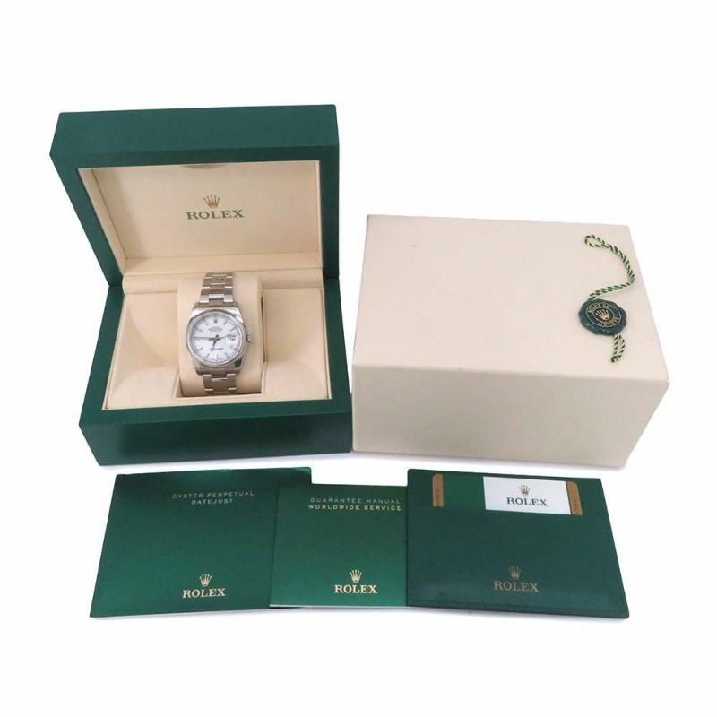 ロレックス デイトジャスト36 ランダムシリアル ルーレット 116200 ROLEX 腕時計 白文字盤