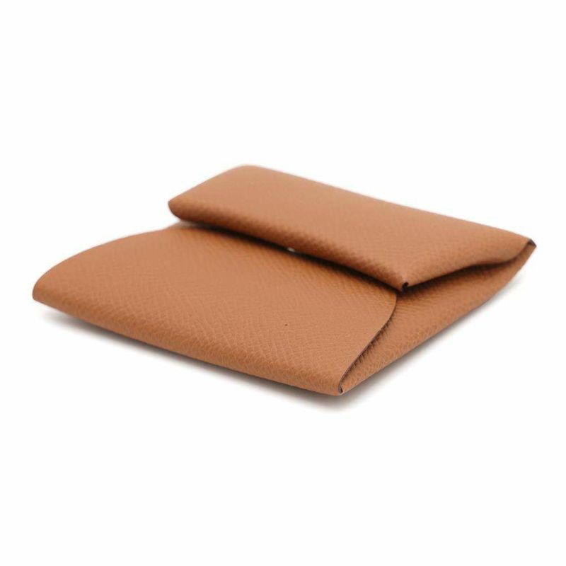 エルメス コインケース バスティア ゴールド エプソン W刻印 HERMES 財布