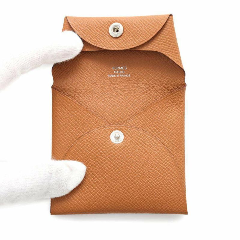 エルメス コインケース バスティア ゴールド エプソン W刻印 HERMES 財布