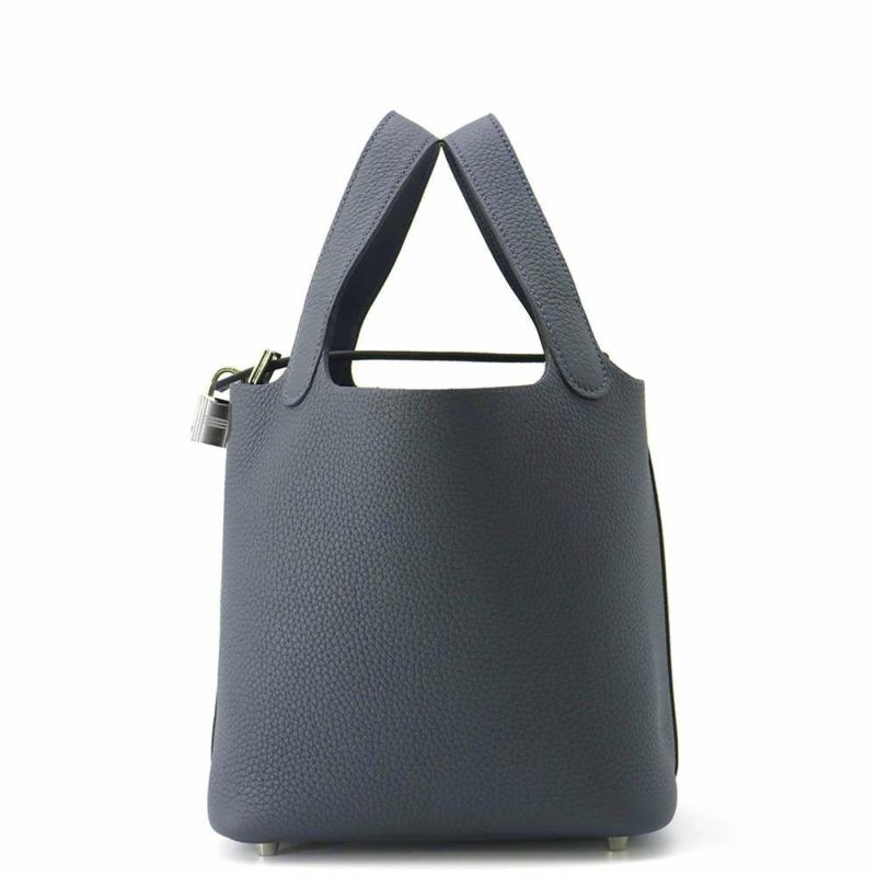 エルメス ハンドバッグ ピコタンロックPM グリミスティ/シルバー金具 トリヨンクレマンス K刻印 HERMES トートバッグ