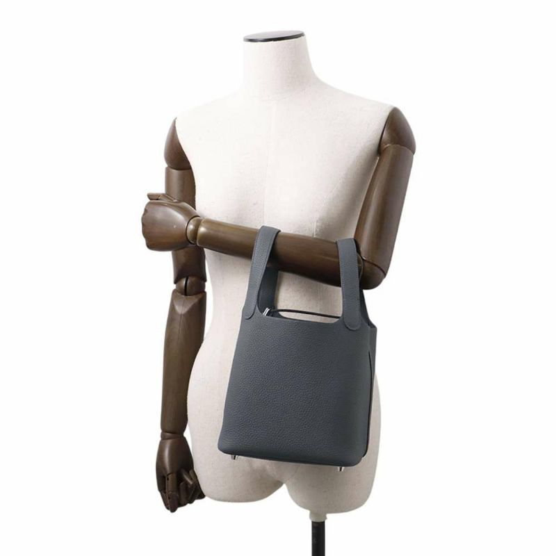 エルメス ハンドバッグ ピコタンロックPM グリミスティ/シルバー金具 トリヨンクレマンス K刻印 HERMES トートバッグ