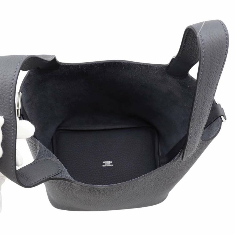 エルメス ハンドバッグ ピコタンロックPM グリミスティ/シルバー金具 トリヨンクレマンス K刻印 HERMES トートバッグ