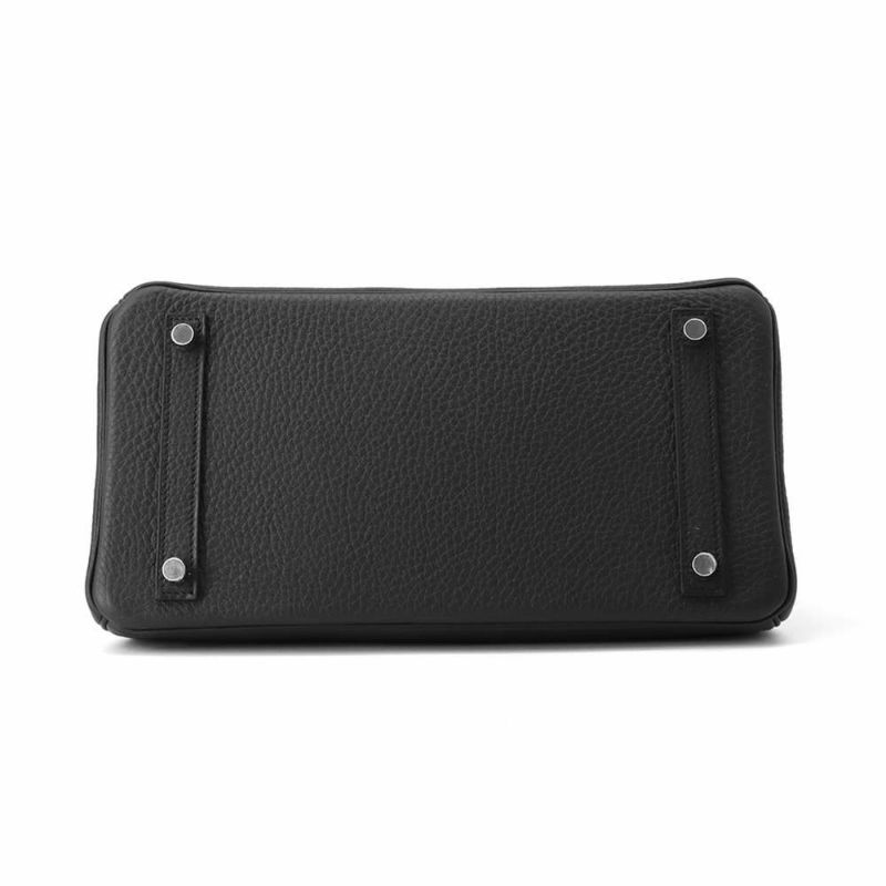 エルメス バーキン30 ブラック/シルバー金具 トゴ K刻印 HERMES Birkin ハンドバッグ