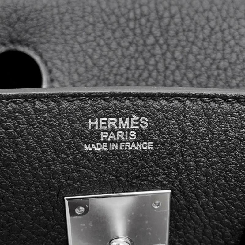 エルメス バーキン30 ブラック/シルバー金具 トゴ K刻印 HERMES Birkin ハンドバッグ