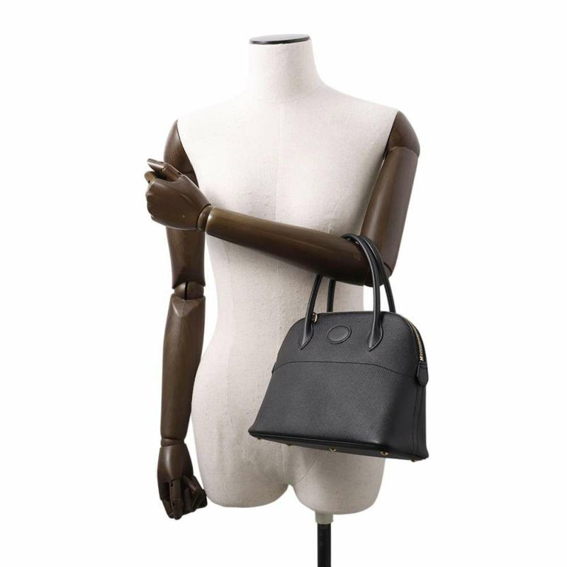エルメス ハンドバッグ ボリード27 ブラック/ゴールド金具 エプソン C刻印 2wayショルダー