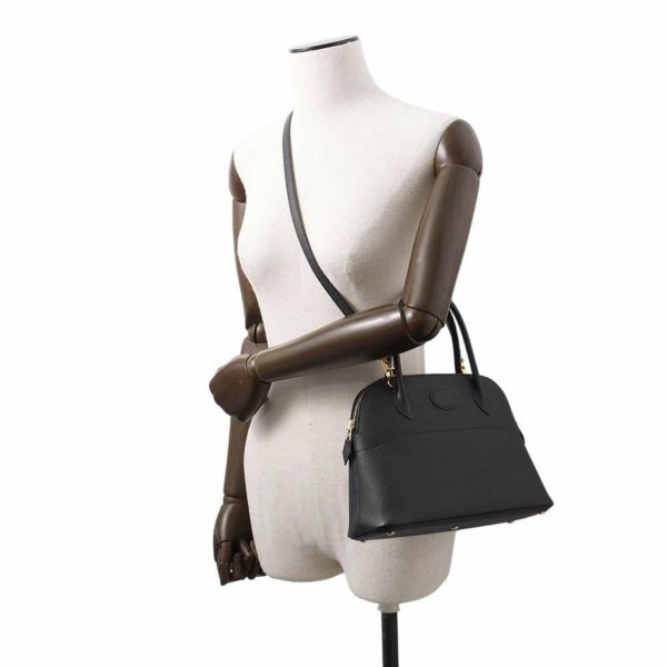 エルメス ハンドバッグ ボリード27 ブラック/ゴールド金具 エプソン C刻印 2wayショルダー