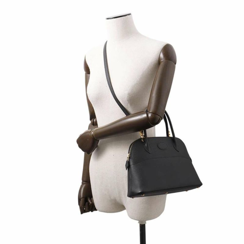 エルメス ハンドバッグ ボリード27 ブラック/ゴールド金具 エプソン C刻印 2wayショルダー