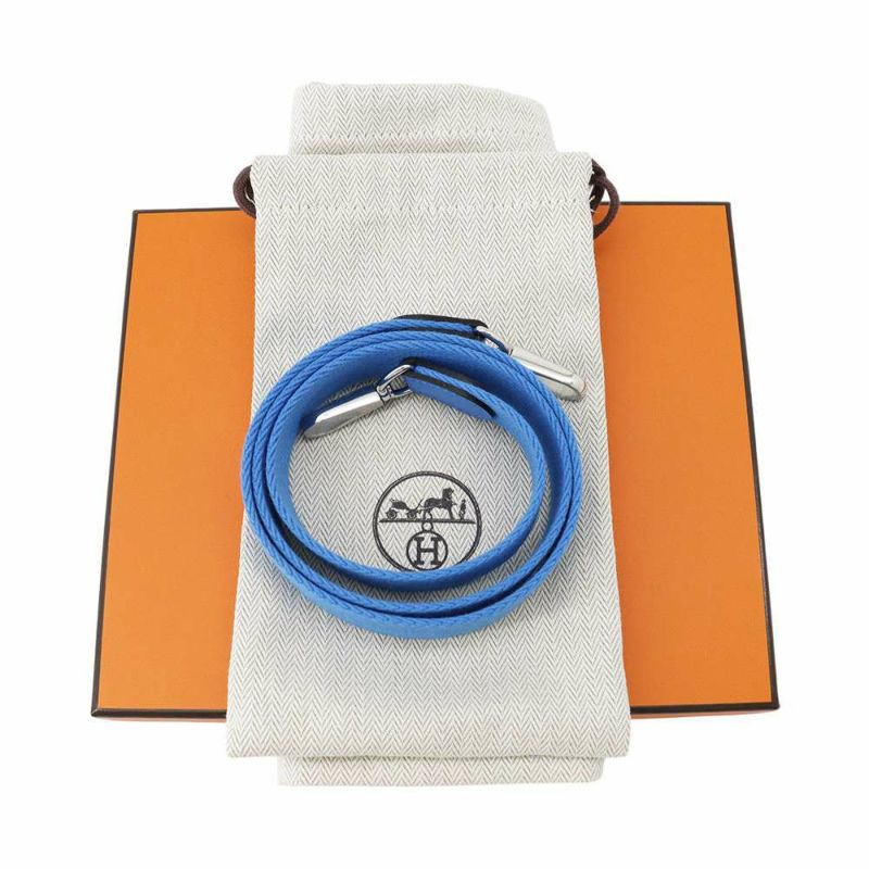 エルメス ショルダーバッグ エブリンTPM ブルーイドラ/シルバー金具 トリヨンクレマンス W刻印 HERMES Evelyne