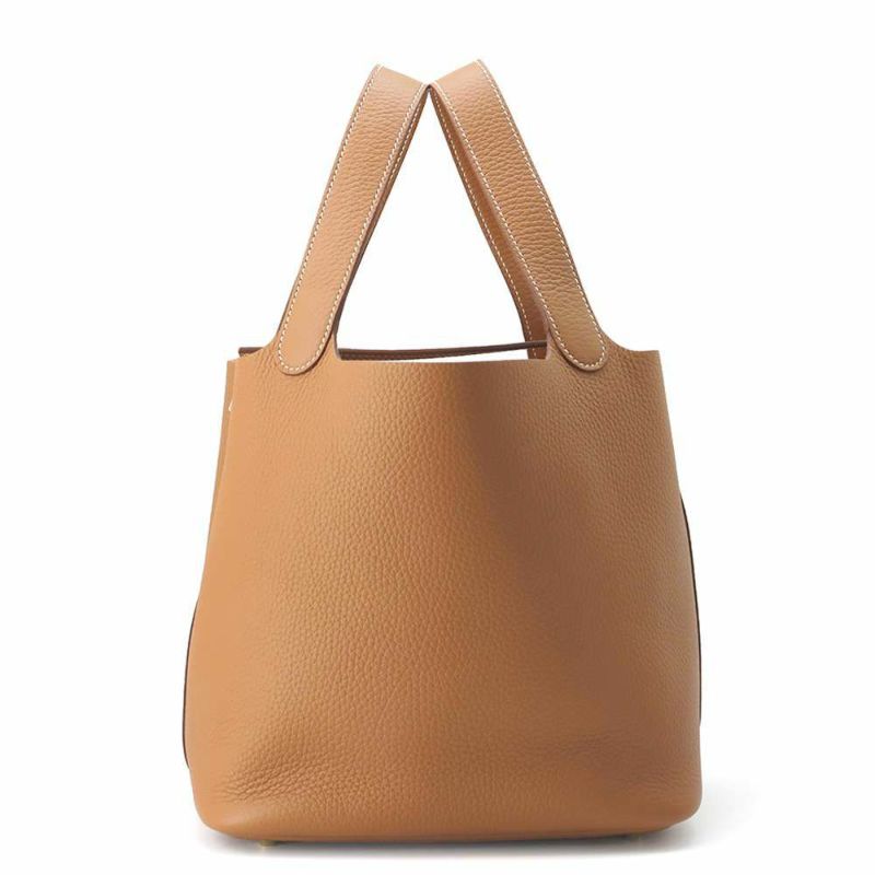 エルメス ハンドバッグ ピコタンロックMM ゴールド/ゴールド金具 トリヨンクレマンス W刻印