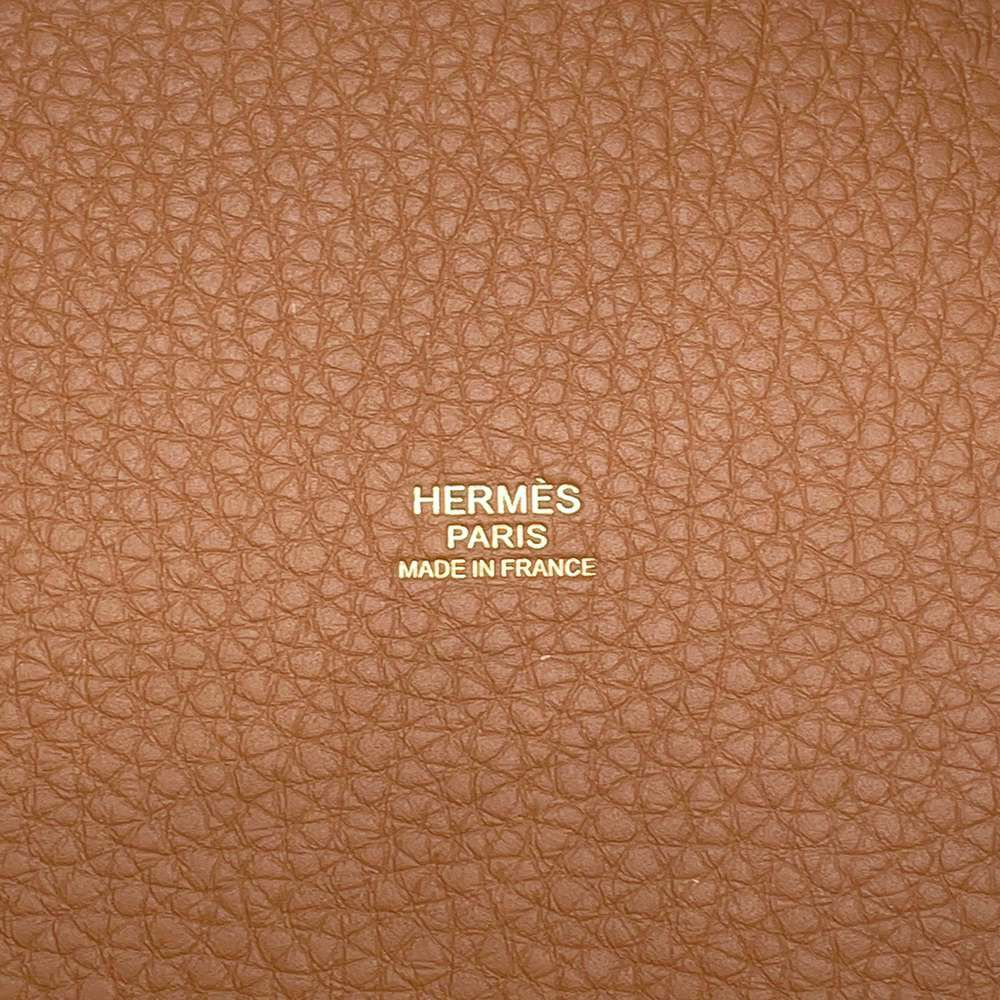 エルメス ハンドバッグ ピコタンロックMM ゴールド/ゴールド金具 トリヨンクレマンス W刻印