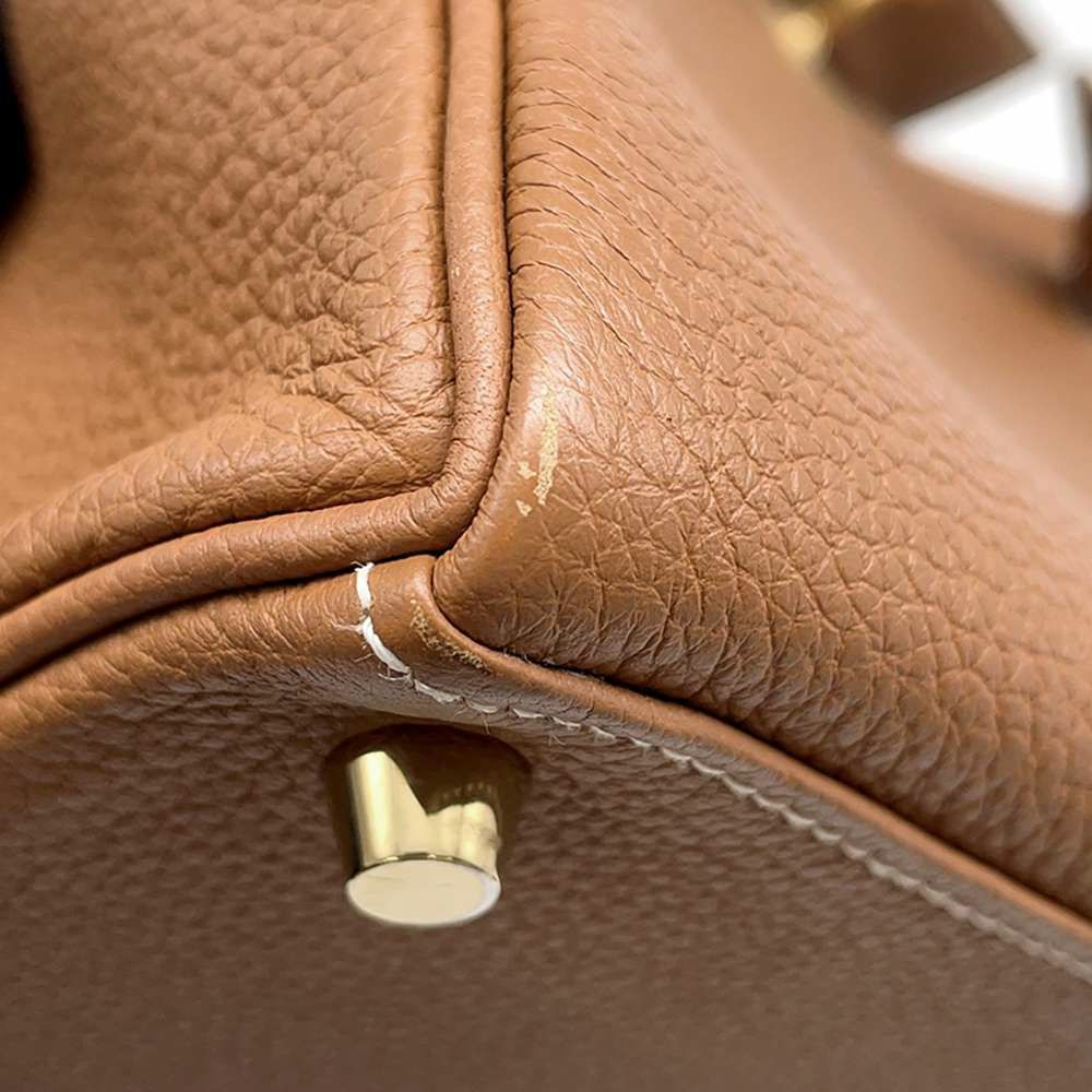 エルメス ハンドバッグ ケリー25 内縫い ゴールド/ゴールド金具 トゴ Y刻印 2wayショルダー