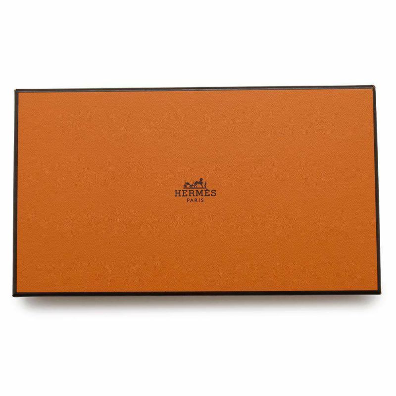 エルメス 長財布 アザップロング シルクイン ゴールド/シルバー金具 エプソン U刻印 HERMES 財布